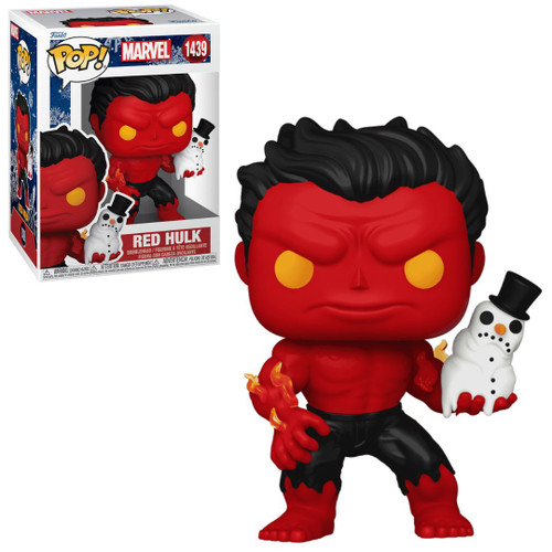 Pop! Marvel: Holiday Red Hulk with Snowman
