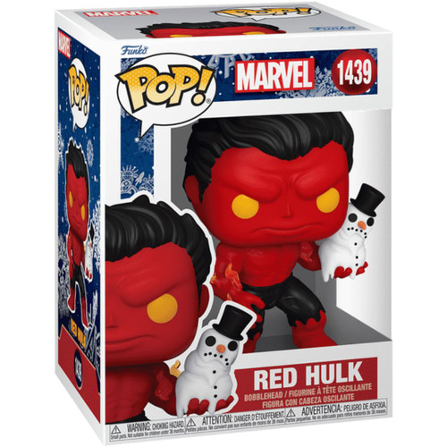 Pop! Marvel: Holiday Red Hulk with Snowman