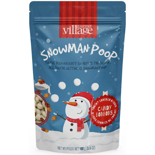 Snowman Poop Candy Pouch by Gourmet Village BB10/25