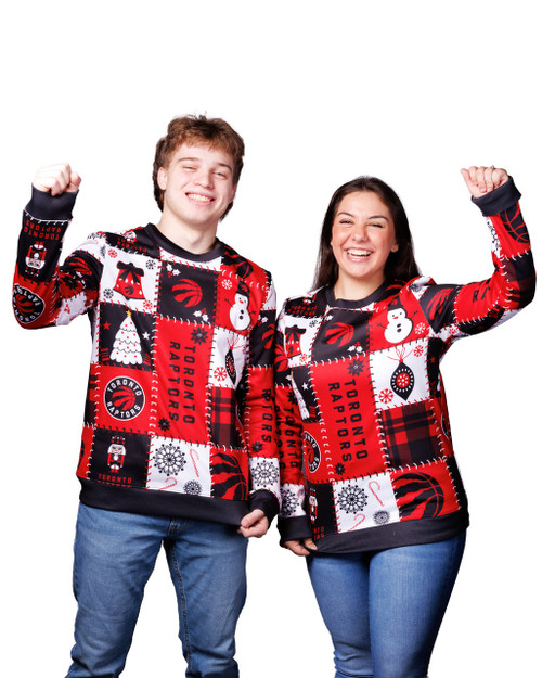 His and Hers Toronto Raptors Christmas Sweater