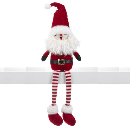 Santa Sitting with Dangling Legs