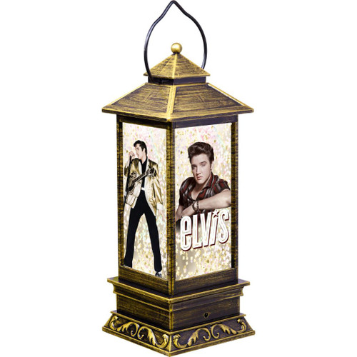 Elvis LED Glitter Lantern 