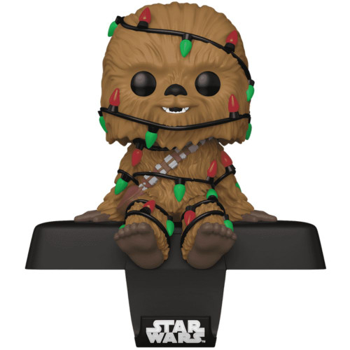 Pop! Holiday:  Star Wars - Chewbacca Edge Sitter Stocking Hanger  Pop! Holiday:  Star Wars - Chewbacca Edge Sitter Stocking Hanger