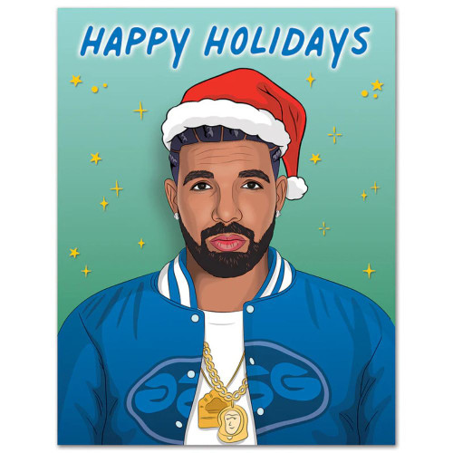 Drake Happy Holidays Christmas Card front