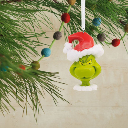 Grinch in Santa Hat Ornament by Hallmark