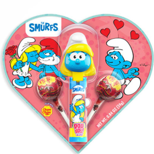 The Smurfs Valentine Heart Pop Ups! Lollipop - Smurfette