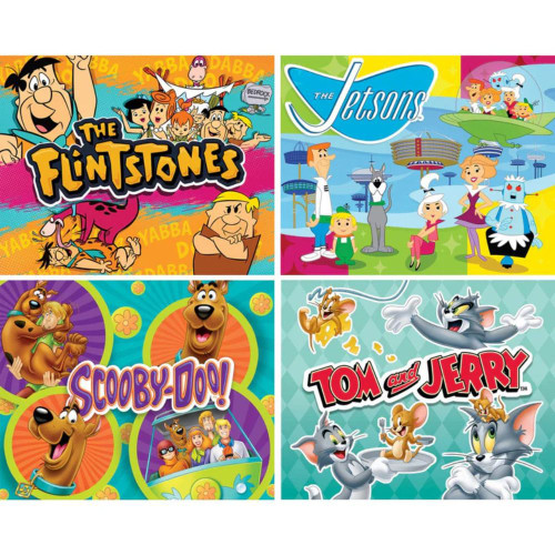 Hanna Barbera 4-Pack 100 Piece Puzzles