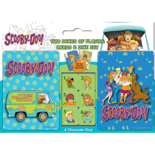Scooby Doo 2-Pack Playing Cards and Dice Set