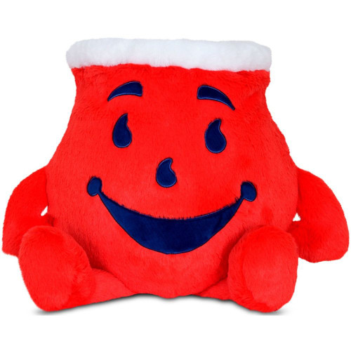 14-Inch Kool-Aid Man Plush Pillow with 5 Removeable Fruits