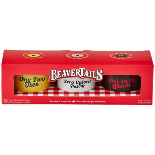 BeaverTails Set Of 3 Scented Candles