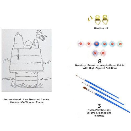 Art by Numbers: Peanuts - Snoopy and Woodstock