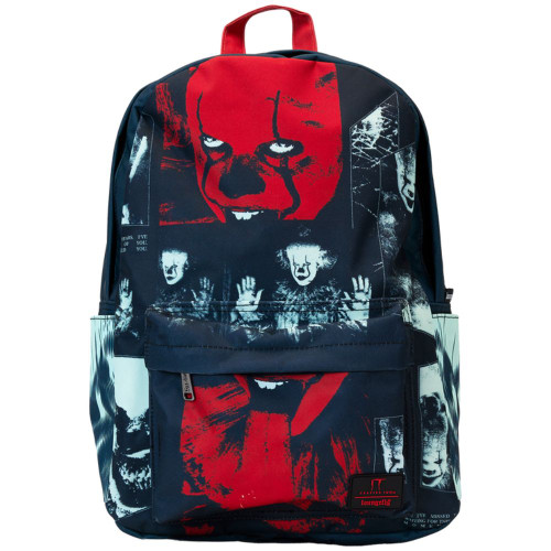 I Heart Horror It Pennywise Glow Nylon Full-Size Backpack by Loungefly