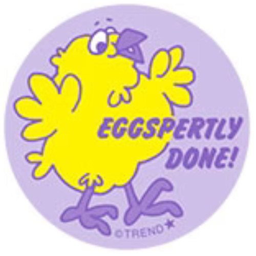 Eggspertly Done! -Lemon Scent Retro Scratch 'n Sniff StickersEggspertly Done! -Lemon Scent Retro Scratch 'n Sniff Stickers