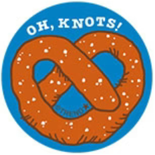 Oh Knots! - Pretzel Scent Retro Scratch 'n Sniff Stickers