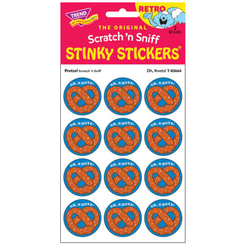 Oh Knots! - Pretzel Scent Retro Scratch 'n Sniff Stinky Stickers