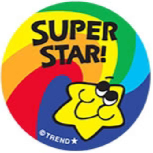 Super Star! - Star Scent Retro Scratch 'n Sniff Stickers