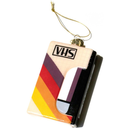 VHS Tape Handblown Glass Ornament