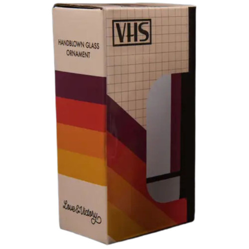 VHS Tape Handblown Glass Ornament