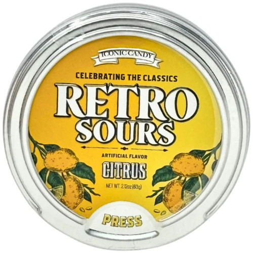 Tin of Retro Sours - Citrus Flavour
