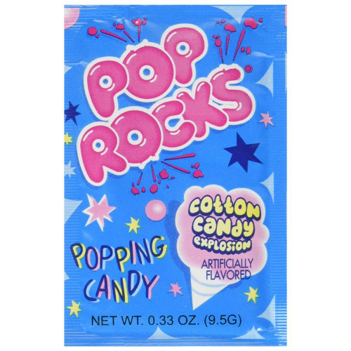 Pop Rocks Cotton Candy Flavour Front View