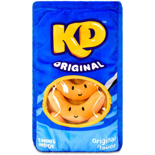 Kraft Dinner Packaging Plush Pillow with Removeable Pieces