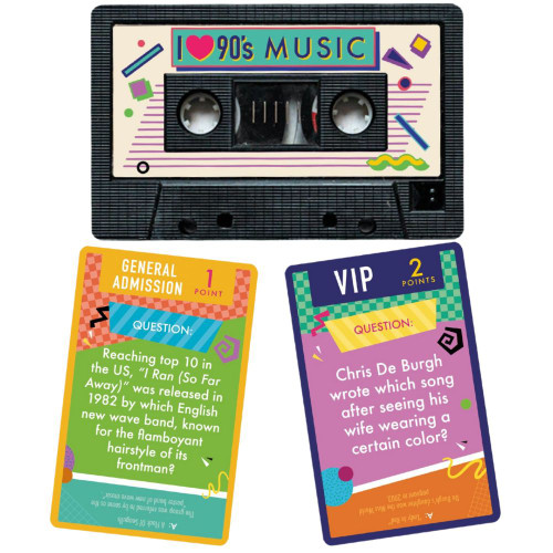 I Love 90s Music Trivia Game is a nostalgic blast from the past, packed with questions about the biggest hits and artists of the 1980s. Perfect for parties or game nights, it's a fun way to test your retro music knowledge and relive the golden era of pop, rock, and new wave!