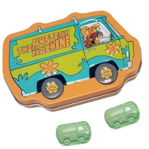 Scooby Doo Sour Green Apple Candies in The Mystery Machine Tin Scooby Doo Sour Green Apple Candies in The Mystery Machine Tin