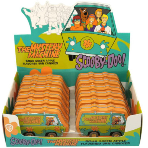 Scooby Doo Sour Green Apple Candies in The Mystery Machine Tin Scooby Doo Sour Green Apple Candies in The Mystery Machine Tin
