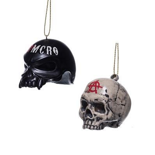 Sons of Anarchy SAMCRO Helmet & Skull Ornaments Sons of Anarchy SAMCRO Helmet & Skull Ornaments