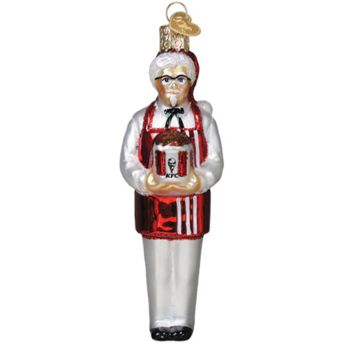 KFC Bucket Of Chicken Glass Ornament by Old World Christmas