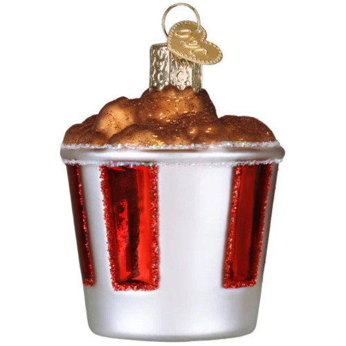 KFC Bucket Of Chicken Glass Ornament by Old World Christmas