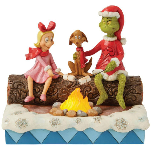 
Grinch, Max, Cindy Roasting Figure by Jim Shore
