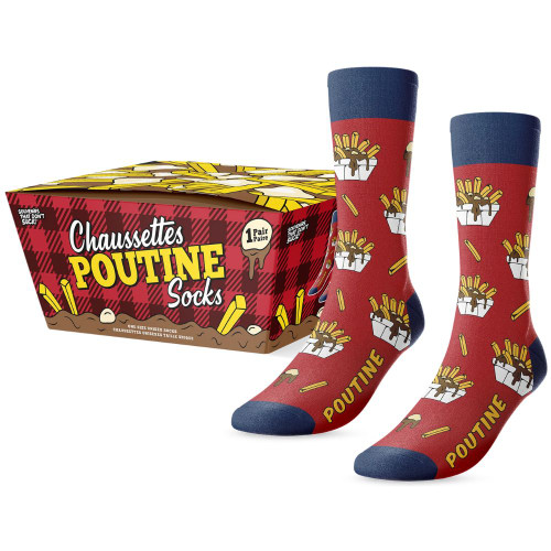 Canadian Snack Socks - Poutine In Package