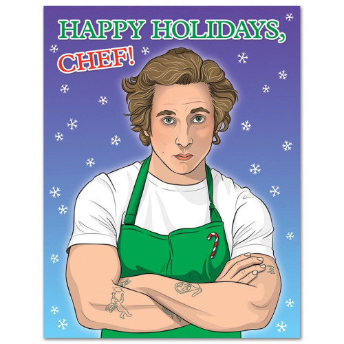 The Bear Happy Holidays Chef Christmas Card