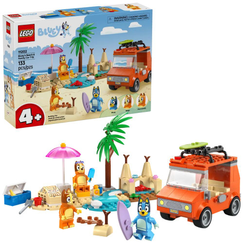 LEGO Bluey: Beach and Family Car LEGO Bluey: Beach and Family Car
