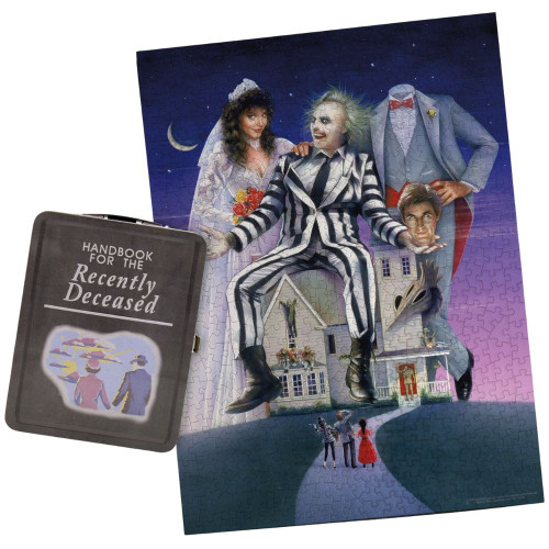 Beetlejuice Handbook 500 Piece Jigsaw Puzzle & Tin Tote Set