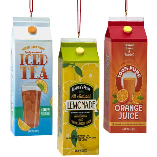 Cold Drinks in Carton Ornaments (3 Styles)
