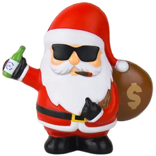 Bad Santa Christmas Stress Toy