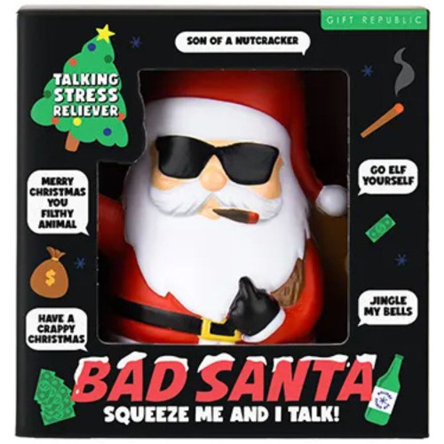 Bad Santa Christmas Stress Toy - In Box
