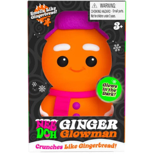 Nee Doh Squishmas - Ginger the Glowman Scented Crunchy