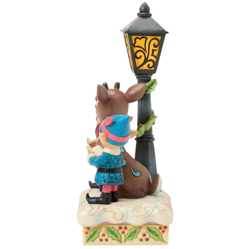 Rudolph and Elves Caroling Light-Up Figure by Jim Shore