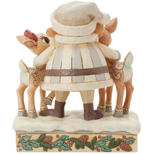 Woodland Santa w/ Rudolph & Clarice Figure by Jim Shore