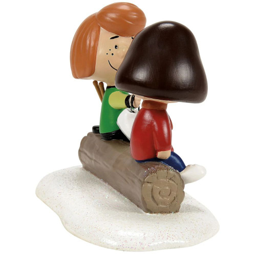 Peppermint Patty and Marcie Try Skates - Department 56 Peanuts Village