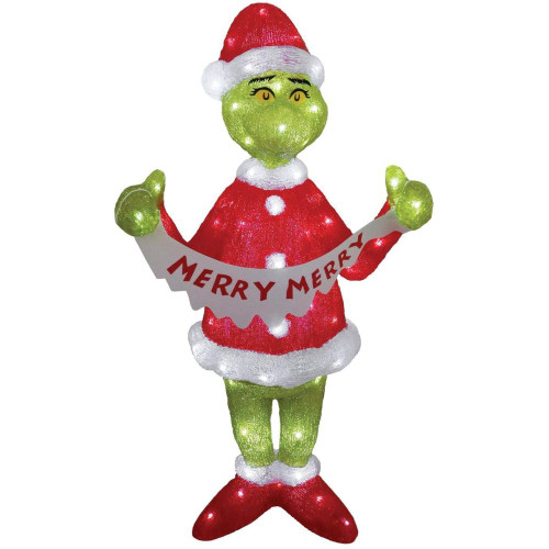 The Grinch 35-Inch Light-Up Acrylic Statue