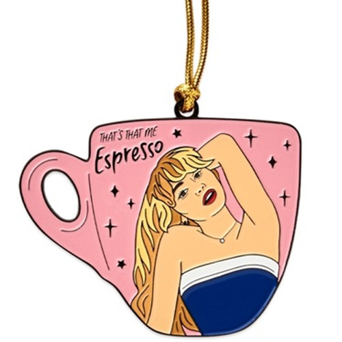 Sabrina Carpenter Espresso Enamel Ornament