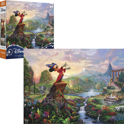 Sorcerer Mickey - Disney x Thomas Kinkade 300pc Puzzle