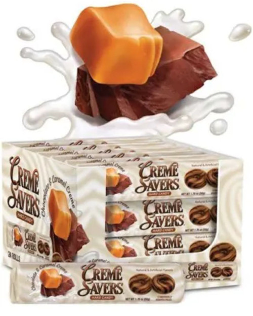 Creme Savers Hard Candy Roll - Chocolate and Caramel Creme Savers Hard Candy Roll - Chocolate and Caramel
