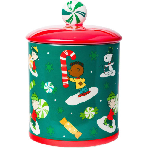 Peanuts Peppermint Dreams 8-Inch 64oz Ceramic Cookie Jar Peanuts Peppermint Dreams 8-Inch 64oz Ceramic Cookie Jar
