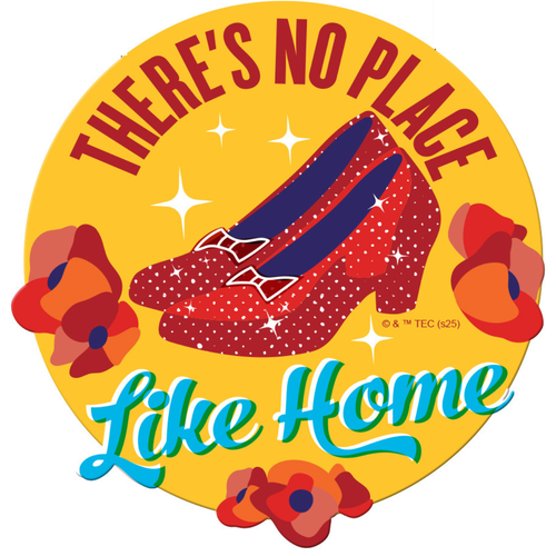 There's No Place Like Home Die Cut Sticker There's No Place Like Home Die Cut Sticker