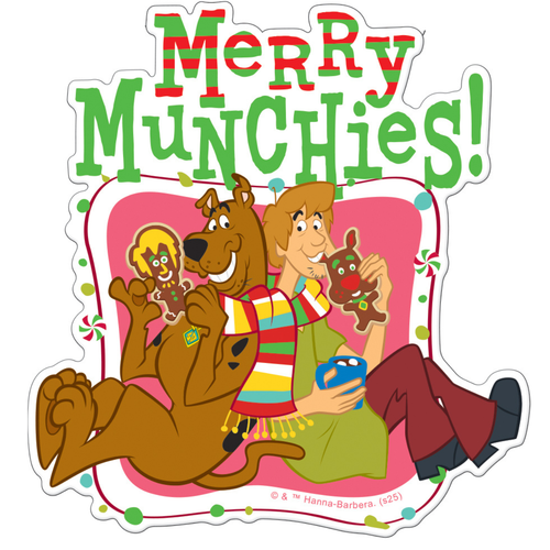 Scooby-Doo Merry Munchies Die Cut Sticker Scooby-Doo Merry Munchies Die Cut Sticker